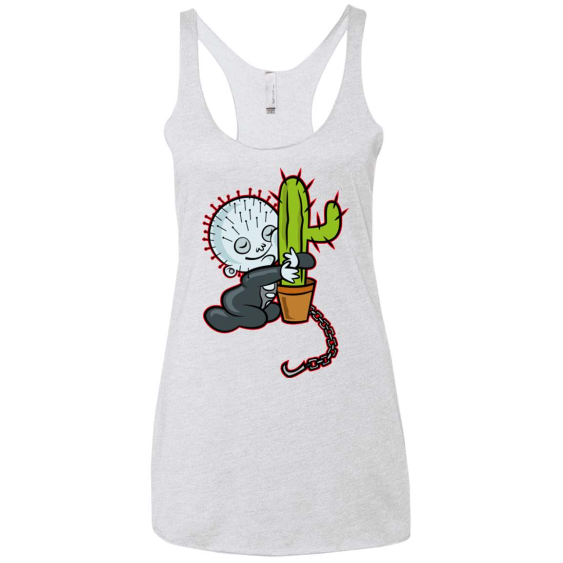 T-Shirts Heather White / X-Small Baby Hellraiser Women's Triblend Racerback Tank