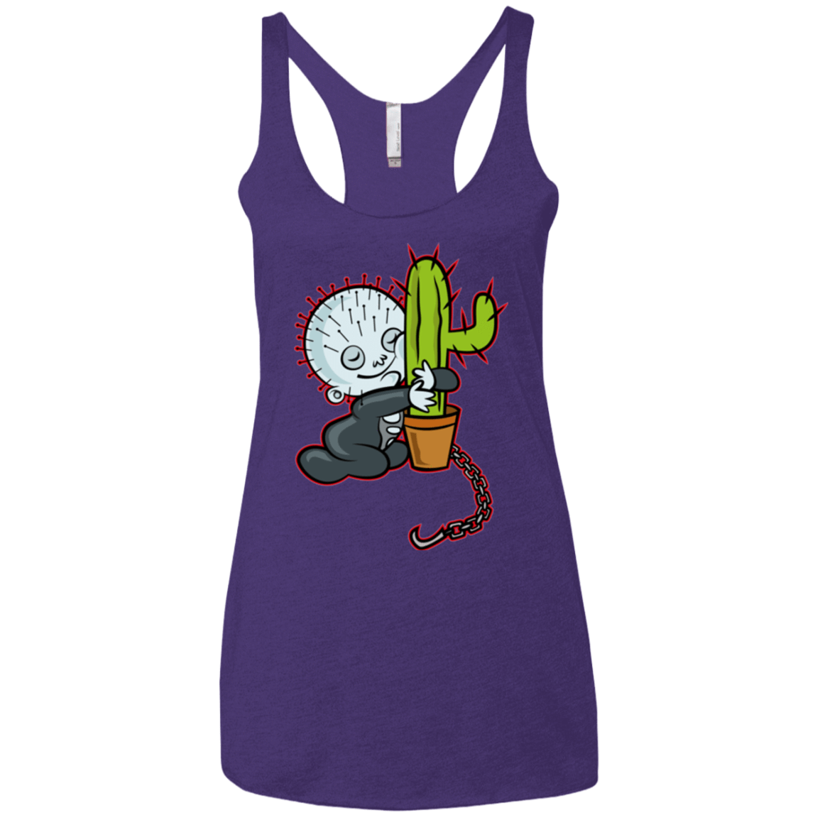T-Shirts Purple / X-Small Baby Hellraiser Women's Triblend Racerback Tank