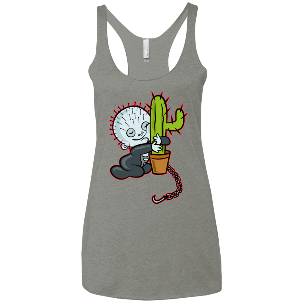 T-Shirts Venetian Grey / X-Small Baby Hellraiser Women's Triblend Racerback Tank