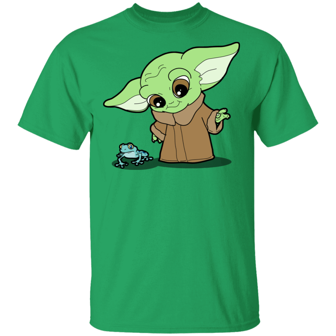 T-Shirts Irish Green / S Baby Yoda and Frog T-Shirt