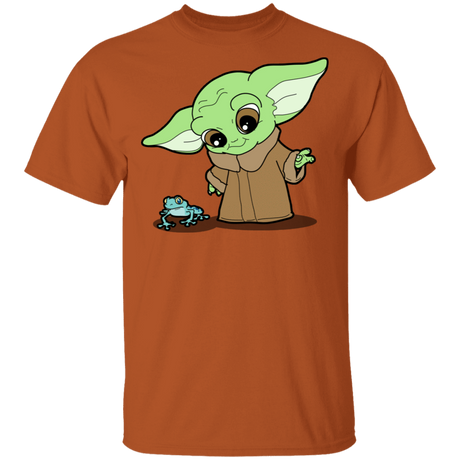 T-Shirts Texas Orange / S Baby Yoda and Frog T-Shirt