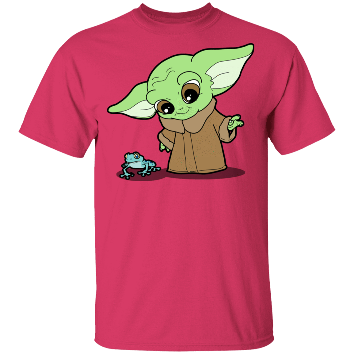 T-Shirts Heliconia / YXS Baby Yoda and Frog Youth T-Shirt
