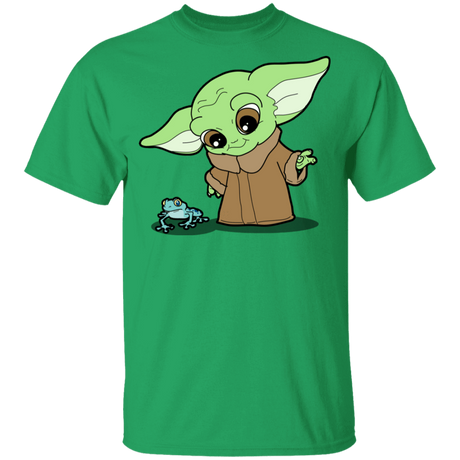 T-Shirts Irish Green / YXS Baby Yoda and Frog Youth T-Shirt