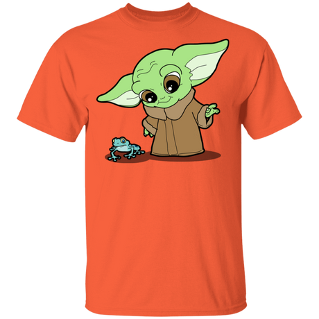 T-Shirts Orange / YXS Baby Yoda and Frog Youth T-Shirt