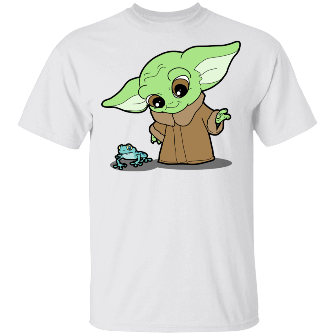 T-Shirts White / YXS Baby Yoda and Frog Youth T-Shirt