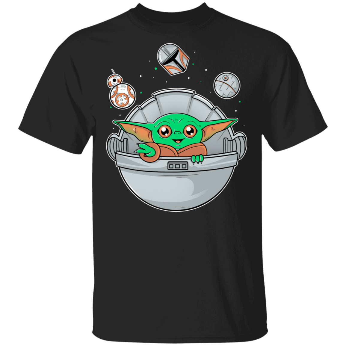 T-Shirts Black / S Baby Yoda Crib T-Shirt