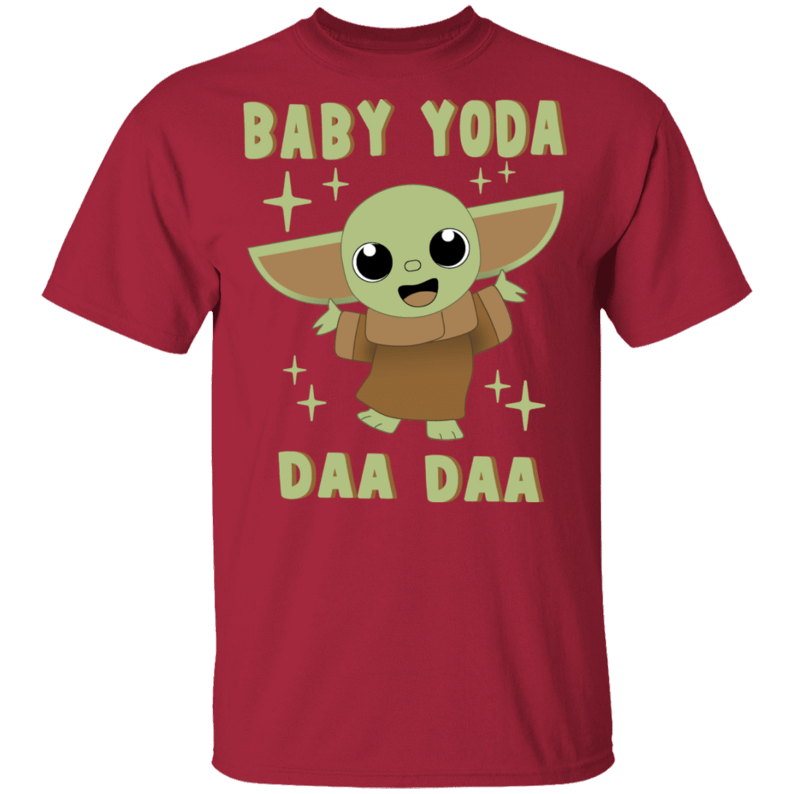 T-Shirts Cardinal / S Baby Yoda Daa Daa T-Shirt