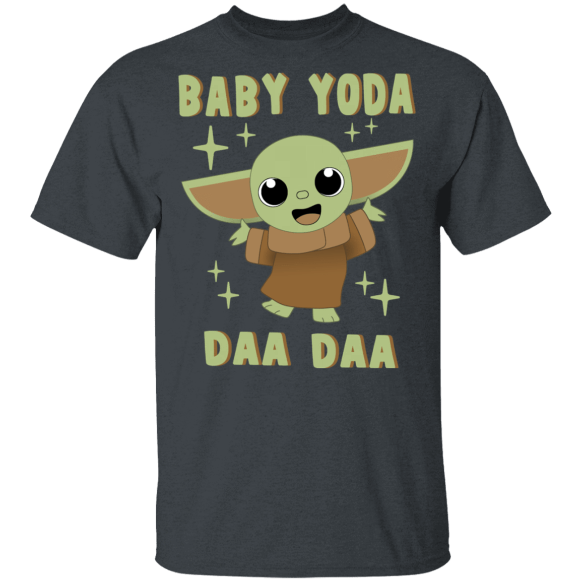 T-Shirts Dark Heather / S Baby Yoda Daa Daa T-Shirt