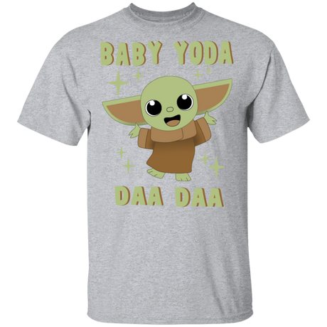 T-Shirts Sport Grey / S Baby Yoda Daa Daa T-Shirt