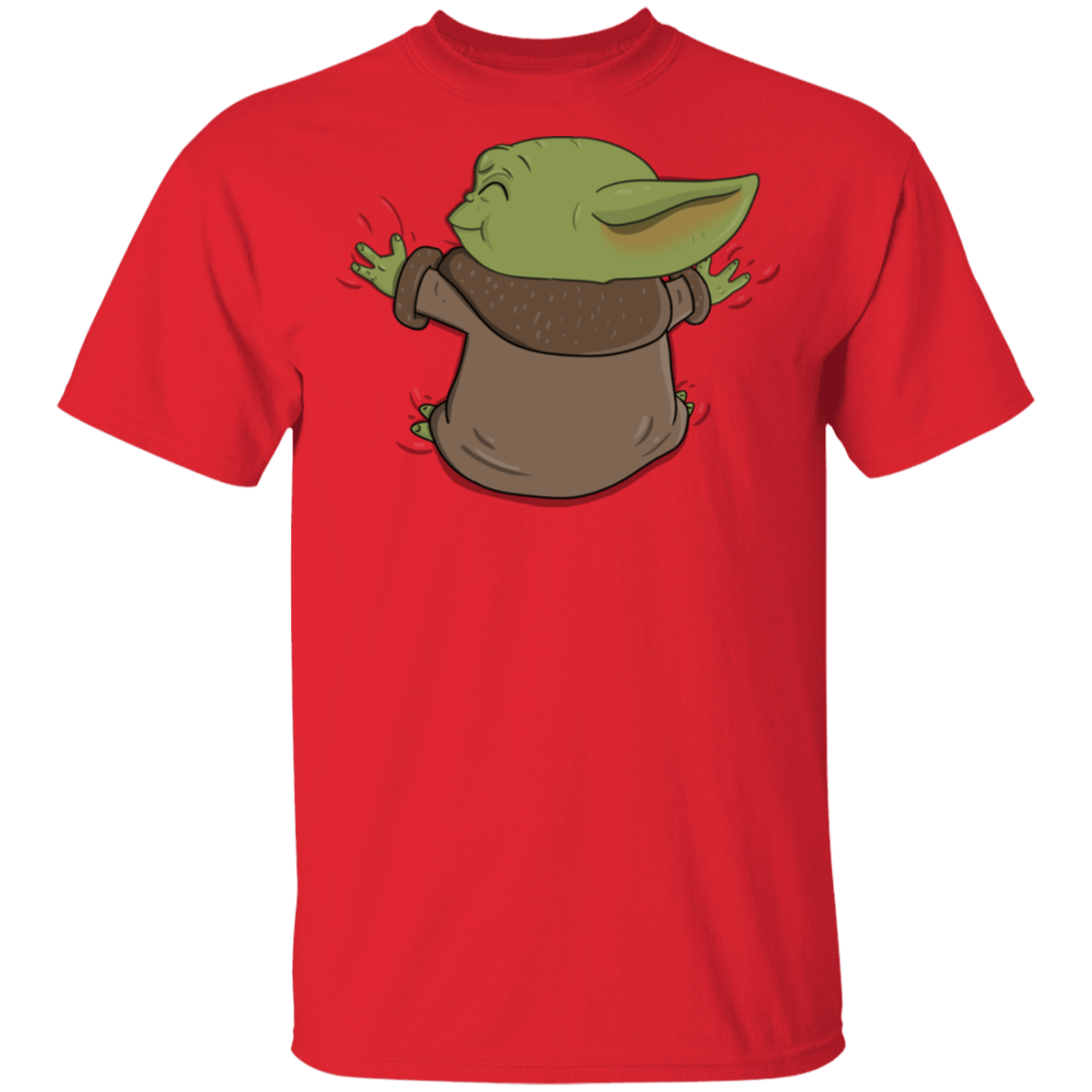 T-Shirts Red / S Baby Yoda Hug T-Shirt