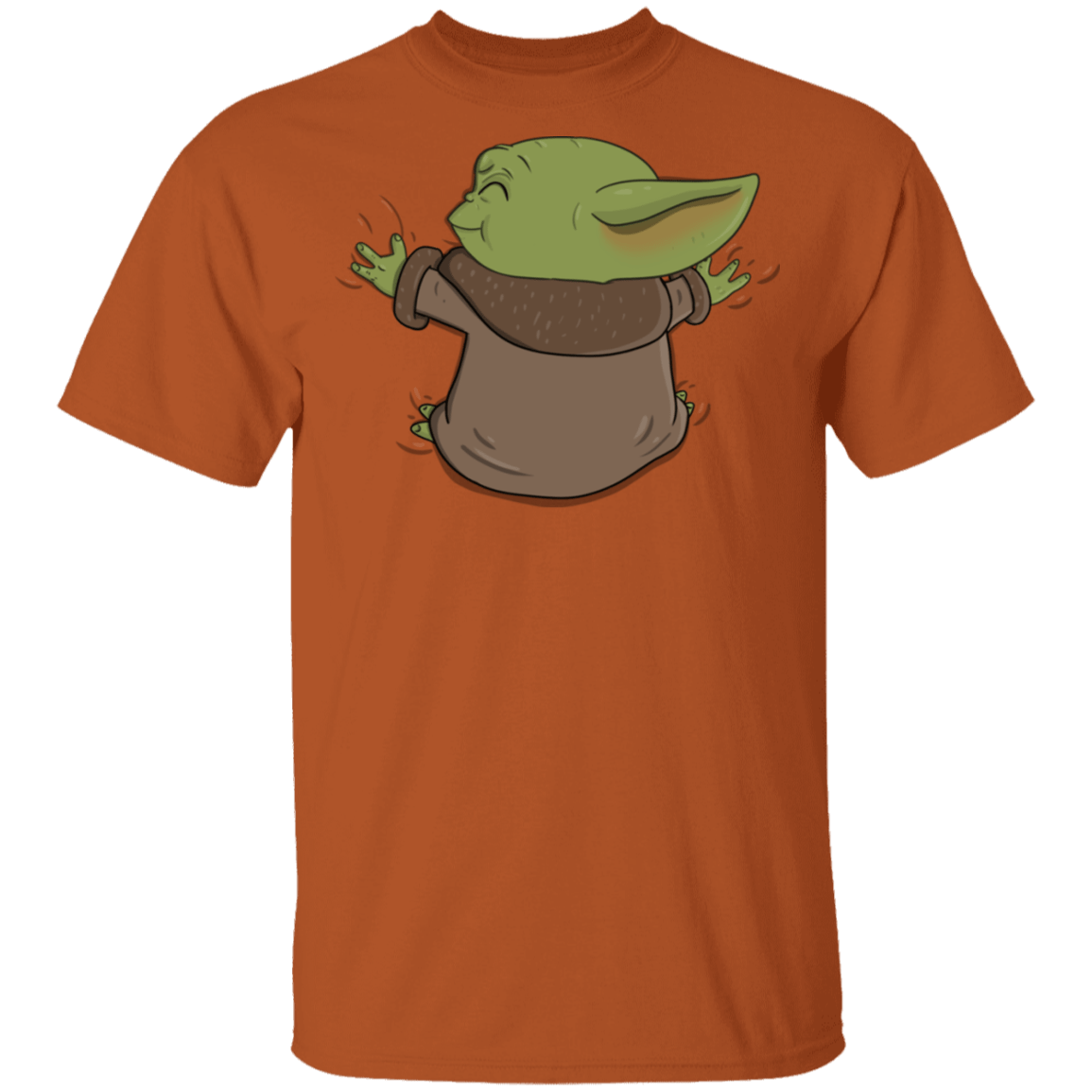 T-Shirts Texas Orange / S Baby Yoda Hug T-Shirt