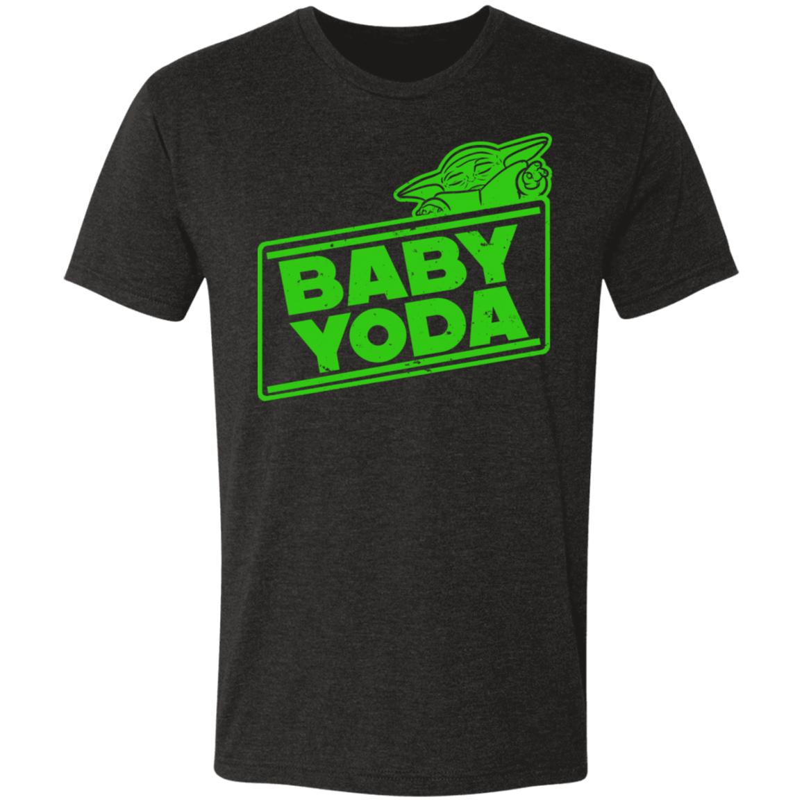 T-Shirts Vintage Black / S Baby Yoda Men's Triblend T-Shirt