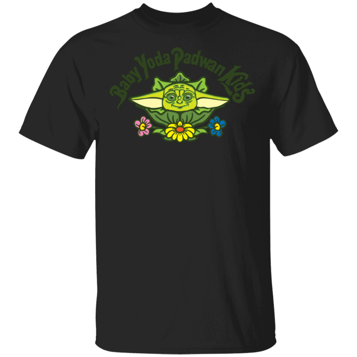 T-Shirts Black / S Baby Yoda Padwan Kids T-Shirt