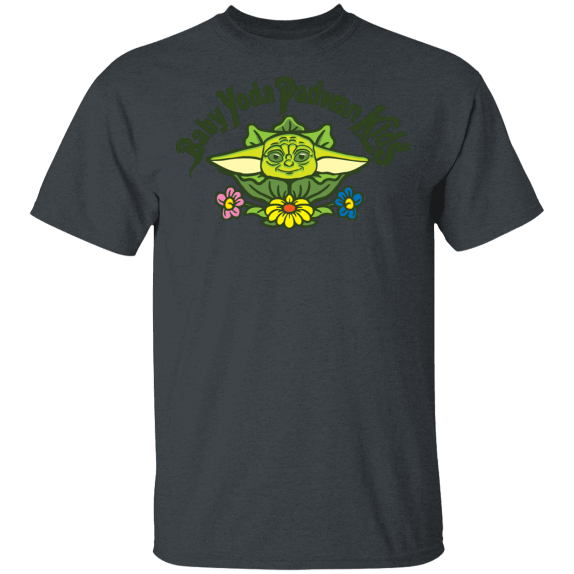 T-Shirts Dark Heather / S Baby Yoda Padwan Kids T-Shirt