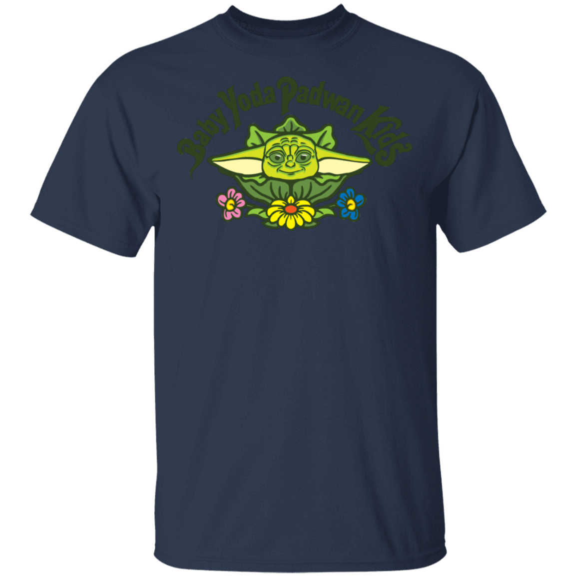 T-Shirts Navy / S Baby Yoda Padwan Kids T-Shirt