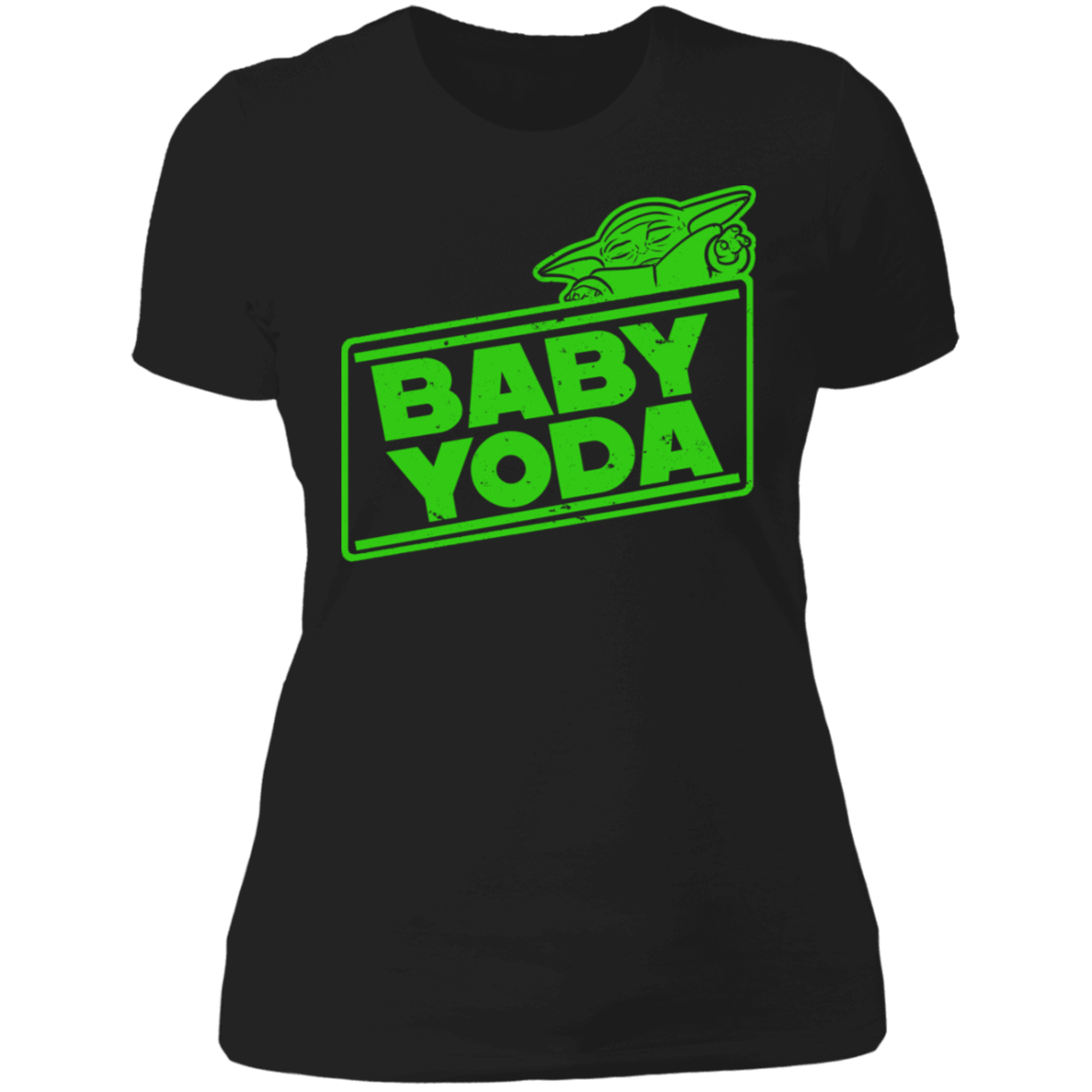 T-Shirts Black / X-Small Baby Yoda Women's Premium T-Shirt
