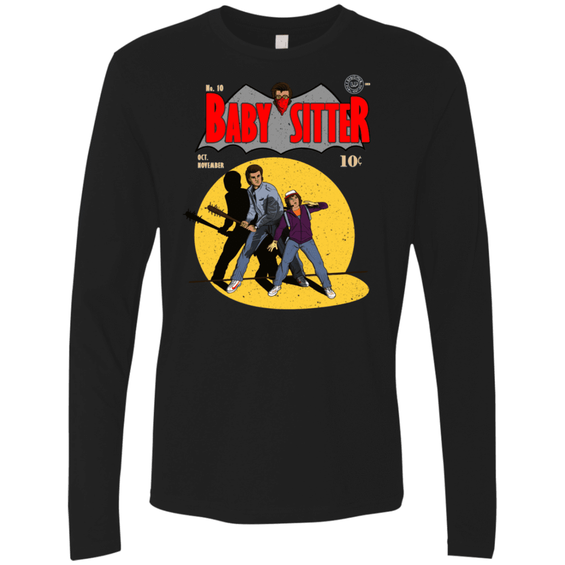 T-Shirts Black / S Babysitter Batman Men's Premium Long Sleeve