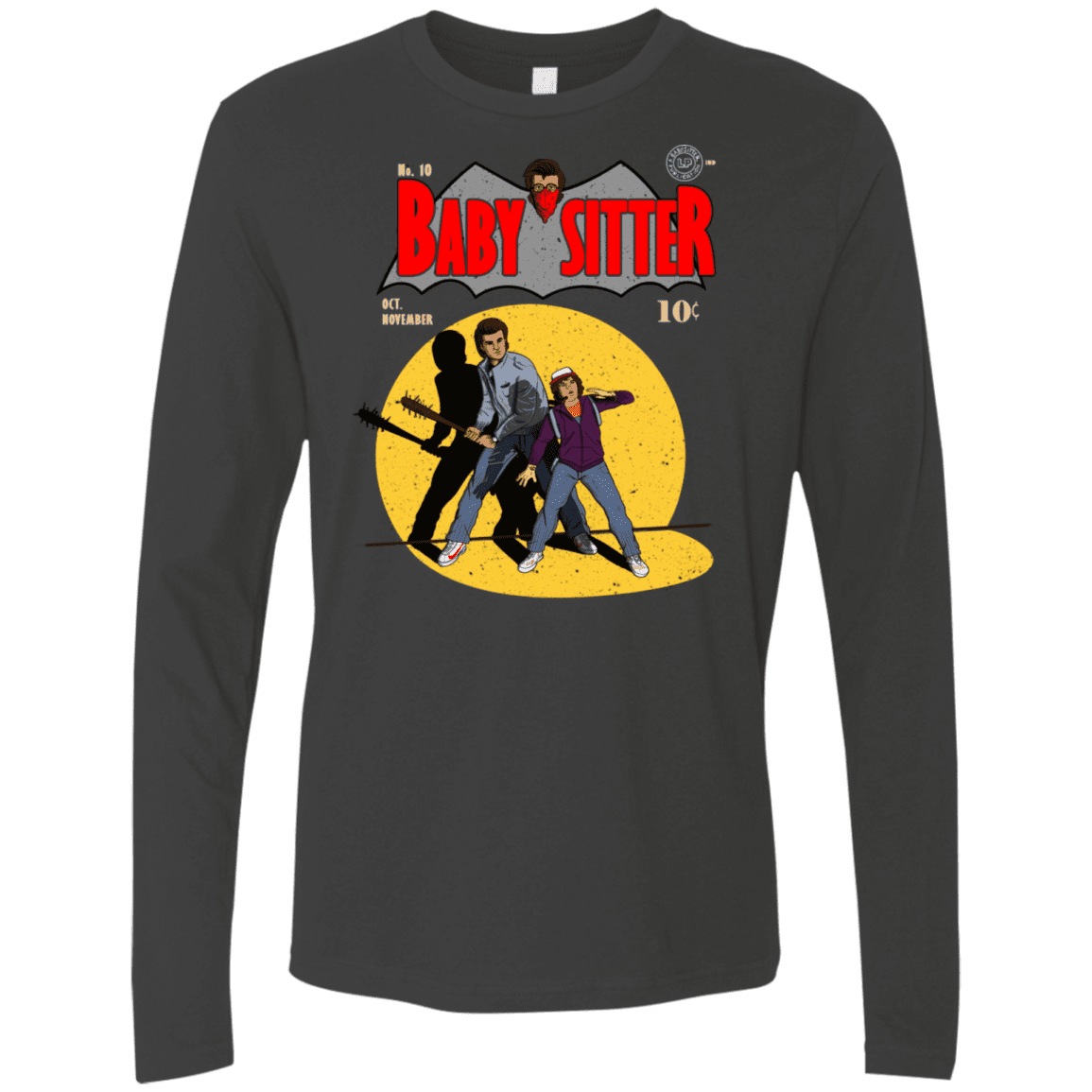 T-Shirts Heavy Metal / S Babysitter Batman Men's Premium Long Sleeve