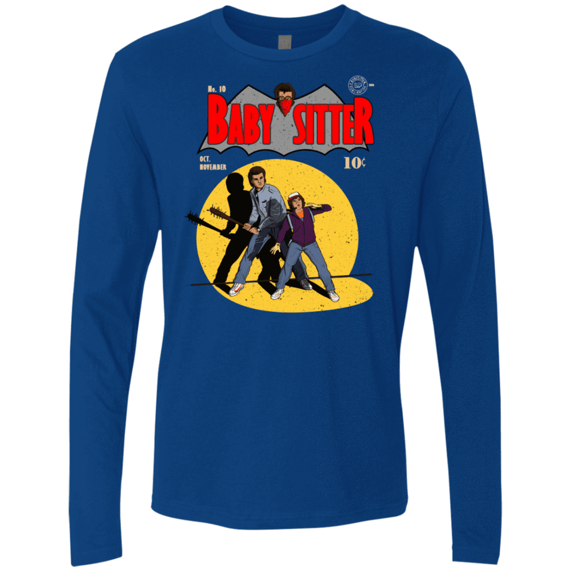 T-Shirts Royal / S Babysitter Batman Men's Premium Long Sleeve