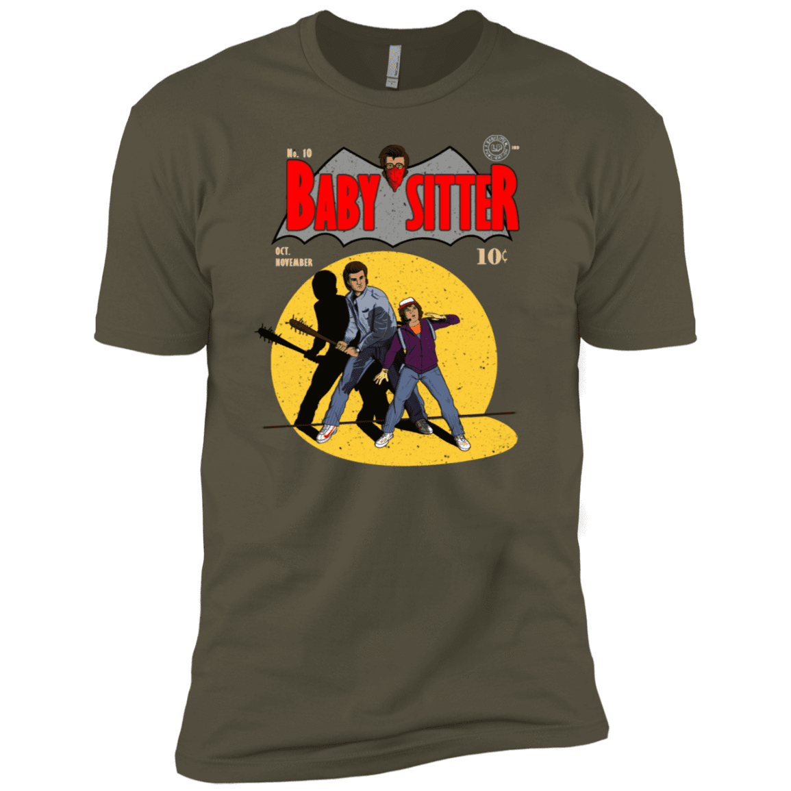 T-Shirts Military Green / X-Small Babysitter Batman Men's Premium T-Shirt