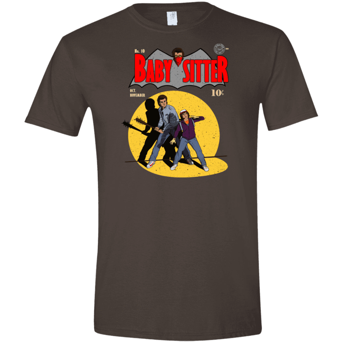 T-Shirts Dark Chocolate / S Babysitter Batman Men's Semi-Fitted Softstyle