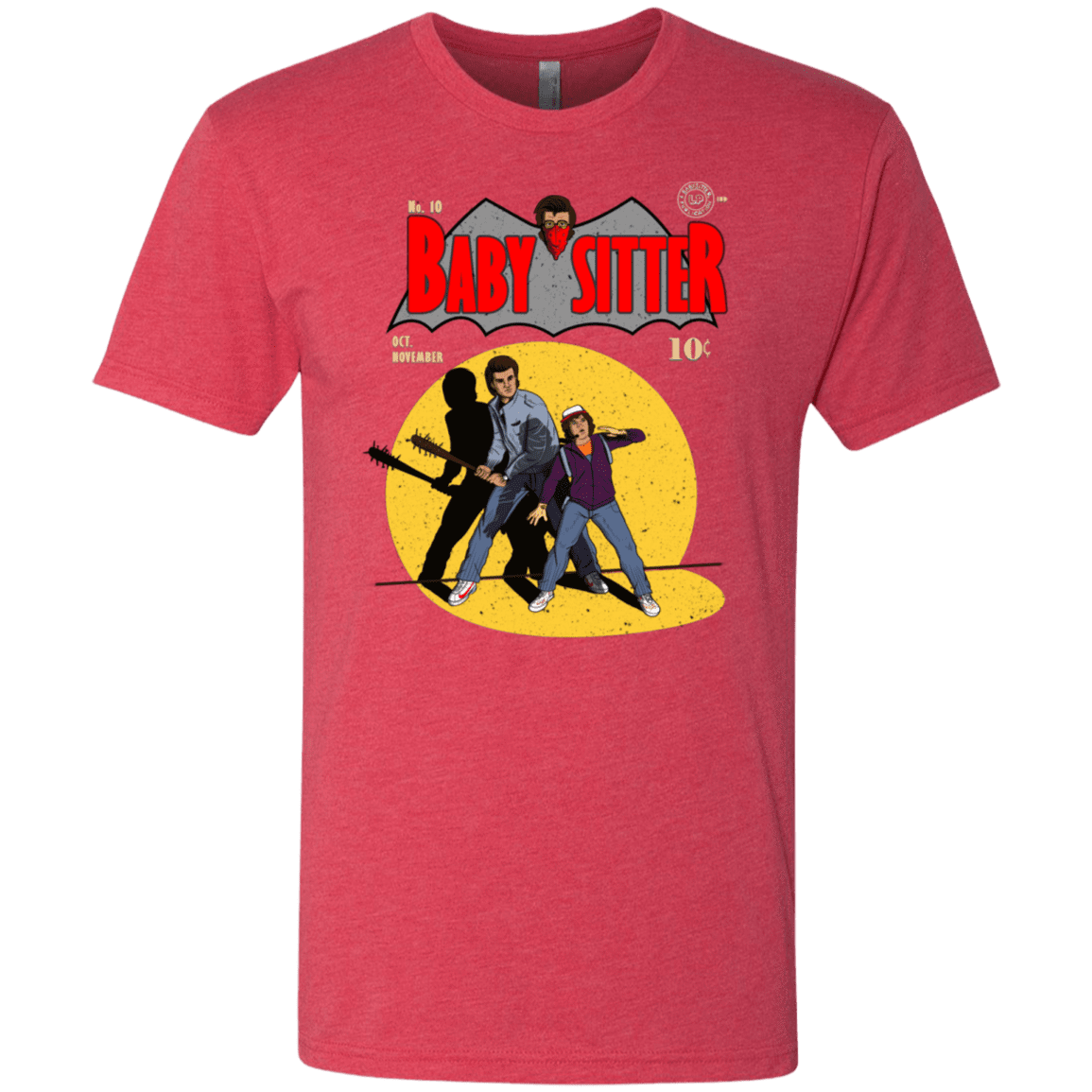 T-Shirts Vintage Red / S Babysitter Batman Men's Triblend T-Shirt