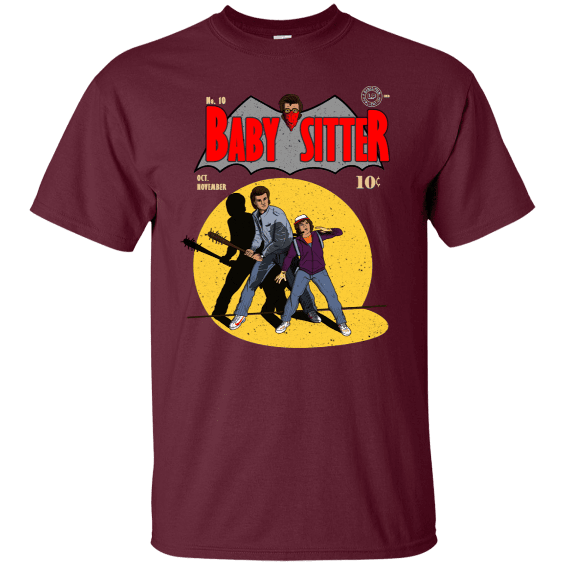 T-Shirts Maroon / S Babysitter Batman T-Shirt