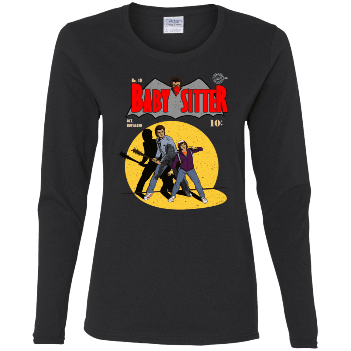 T-Shirts Black / S Babysitter Batman Women's Long Sleeve T-Shirt