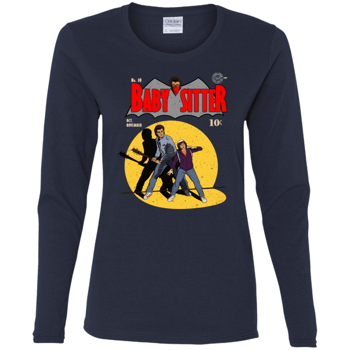 T-Shirts Navy / S Babysitter Batman Women's Long Sleeve T-Shirt