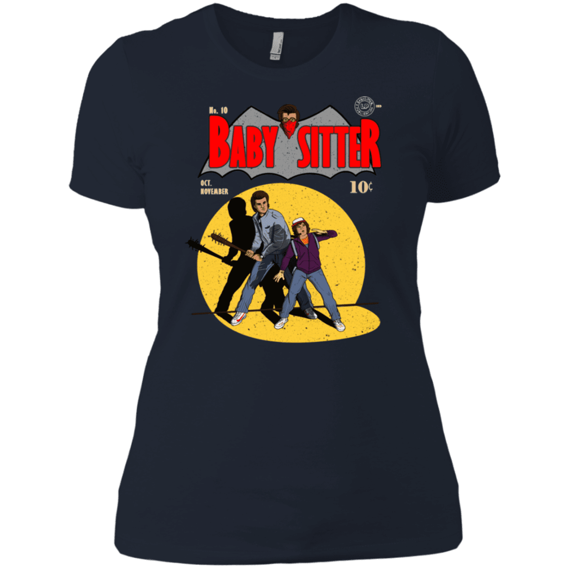 T-Shirts Midnight Navy / X-Small Babysitter Batman Women's Premium T-Shirt