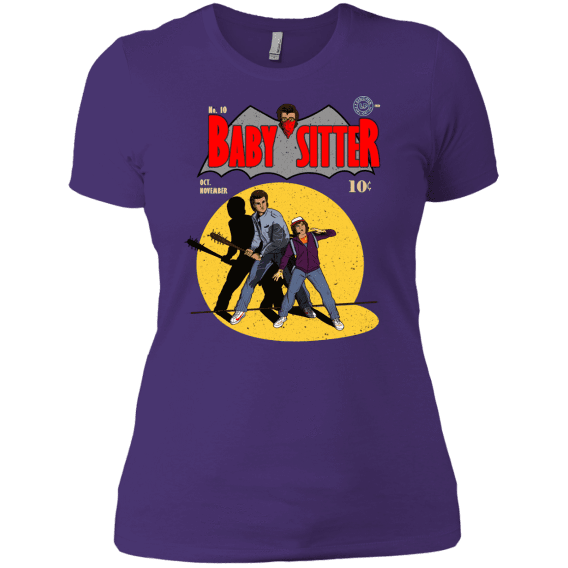 T-Shirts Purple Rush/ / X-Small Babysitter Batman Women's Premium T-Shirt
