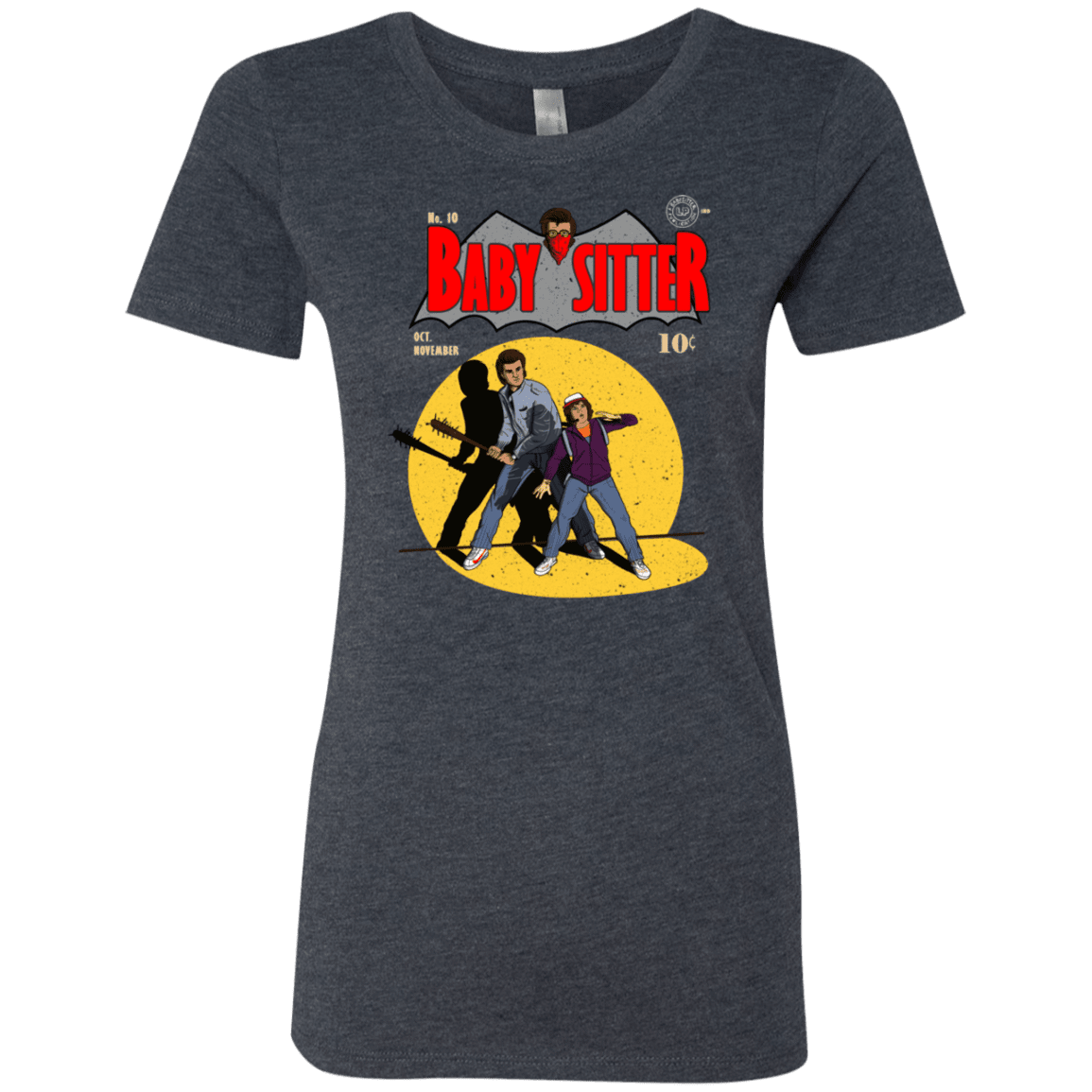 T-Shirts Vintage Navy / S Babysitter Batman Women's Triblend T-Shirt