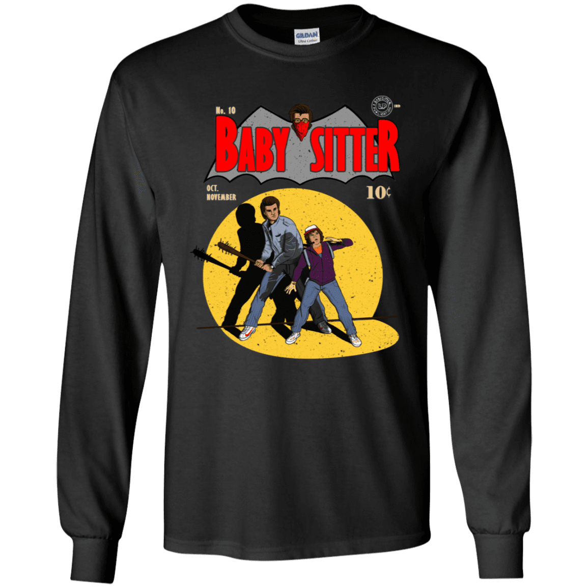 T-Shirts Black / YS Babysitter Batman Youth Long Sleeve T-Shirt