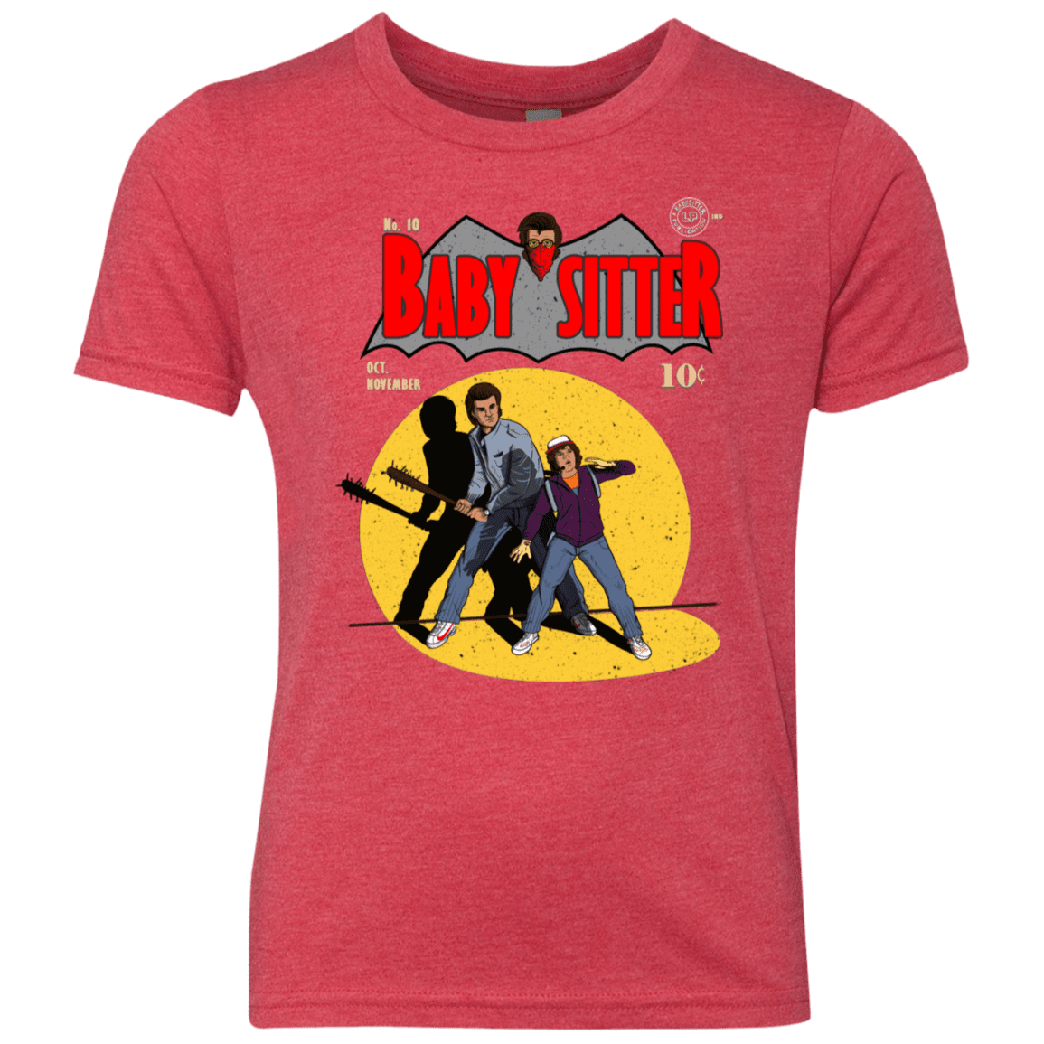 T-Shirts Vintage Red / YXS Babysitter Batman Youth Triblend T-Shirt