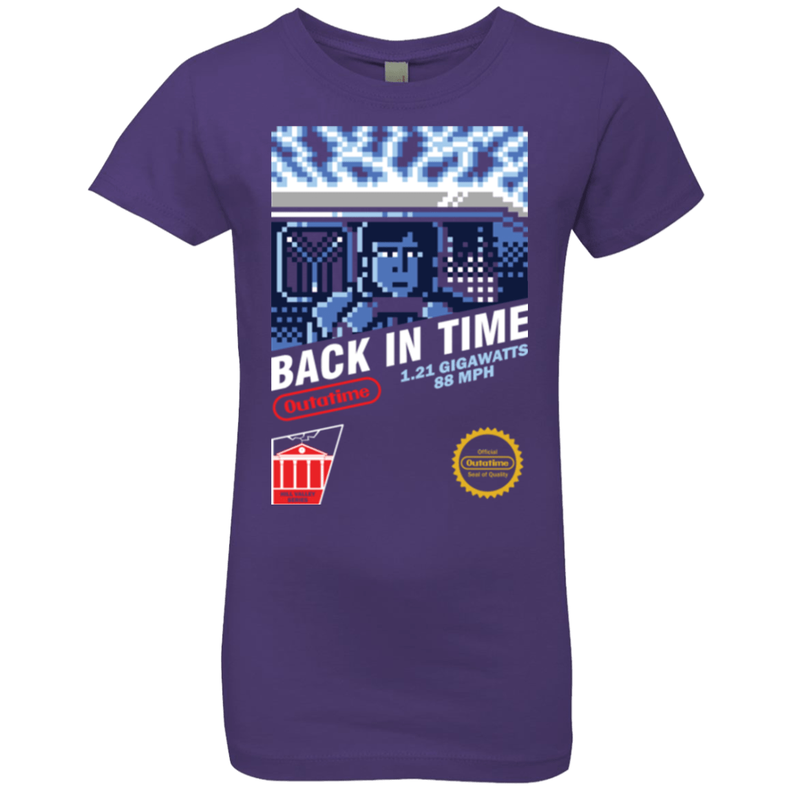 T-Shirts Purple Rush / YXS Back In Time Girls Premium T-Shirt