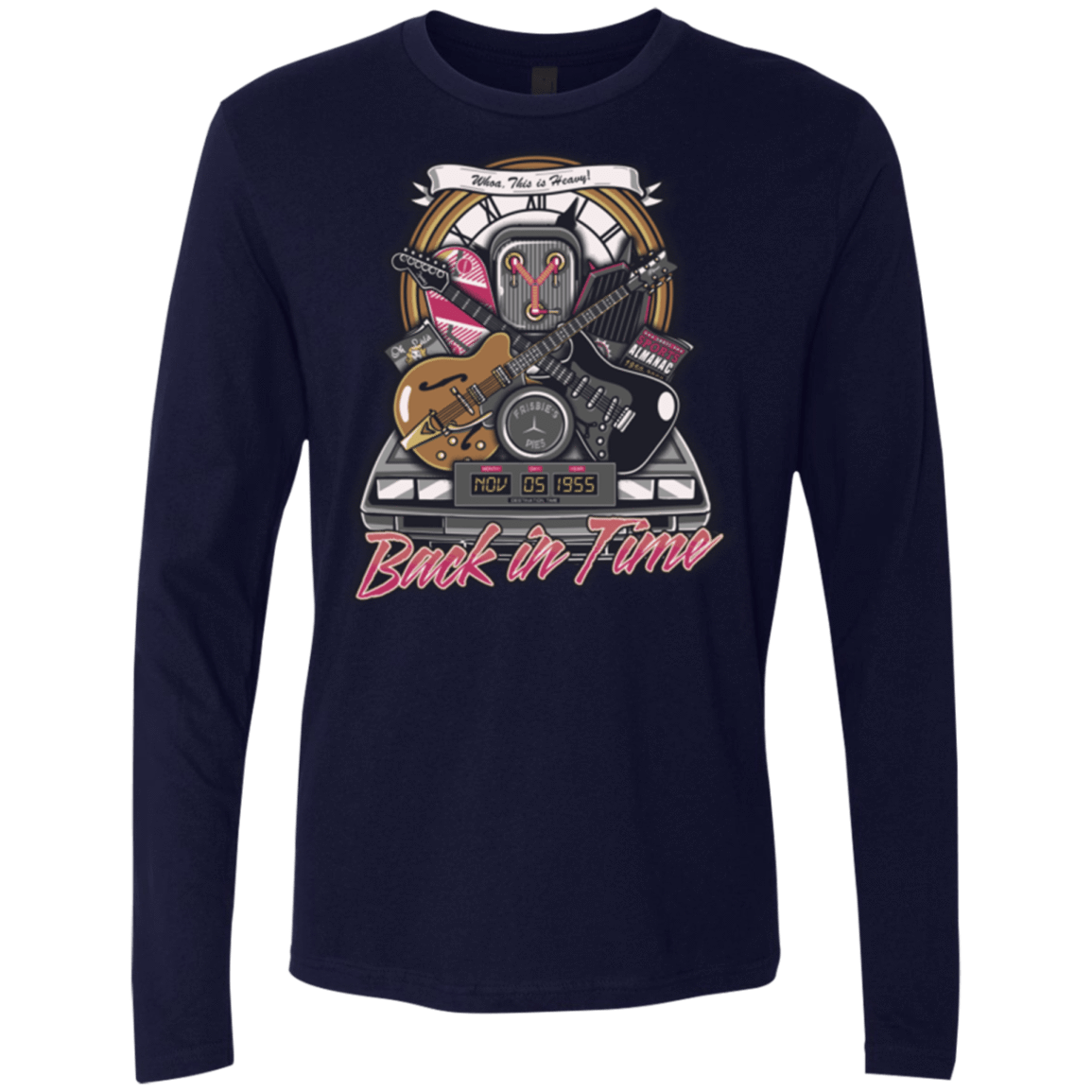 T-Shirts Midnight Navy / Small Back in time Men's Premium Long Sleeve