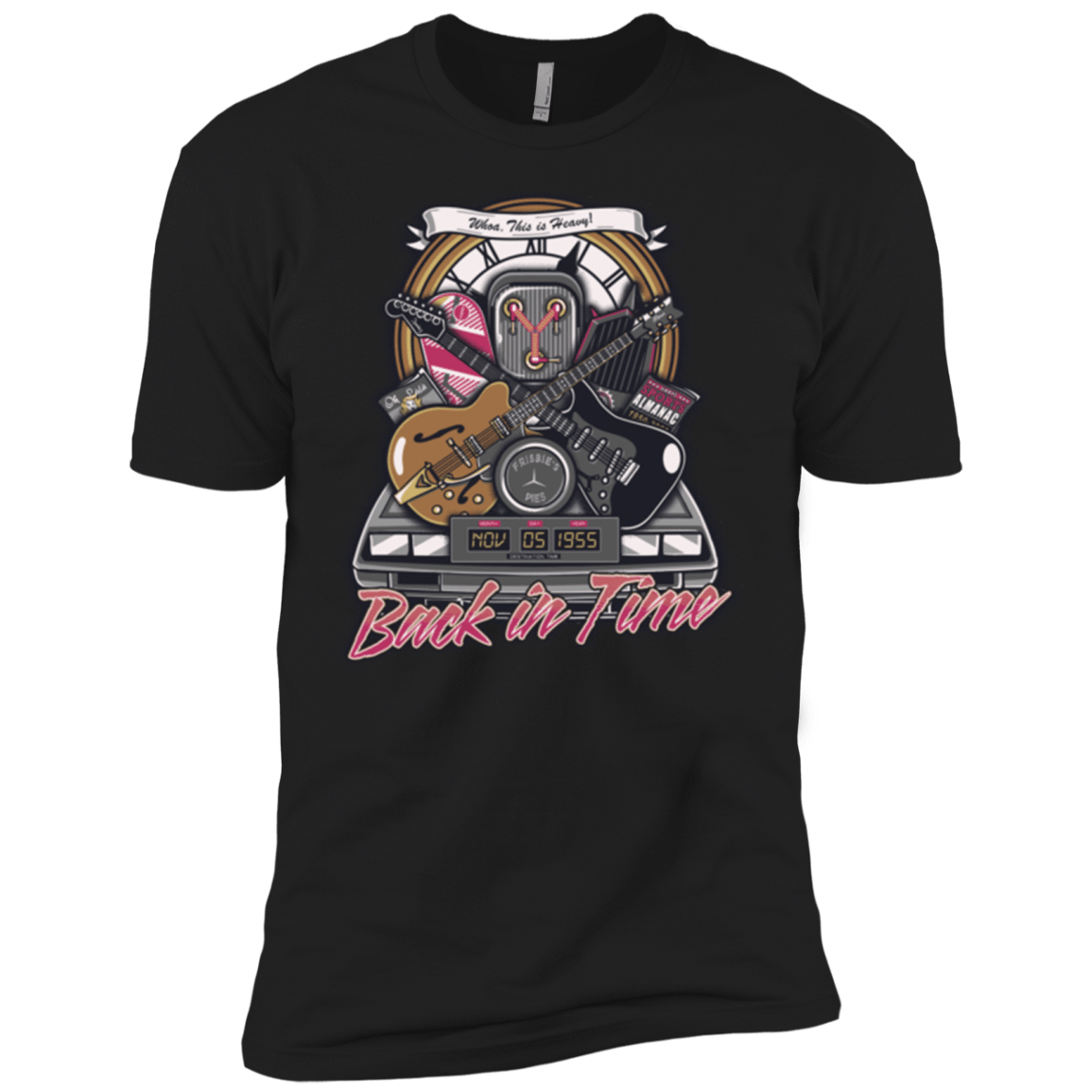T-Shirts Black / X-Small Back in time Men's Premium T-Shirt