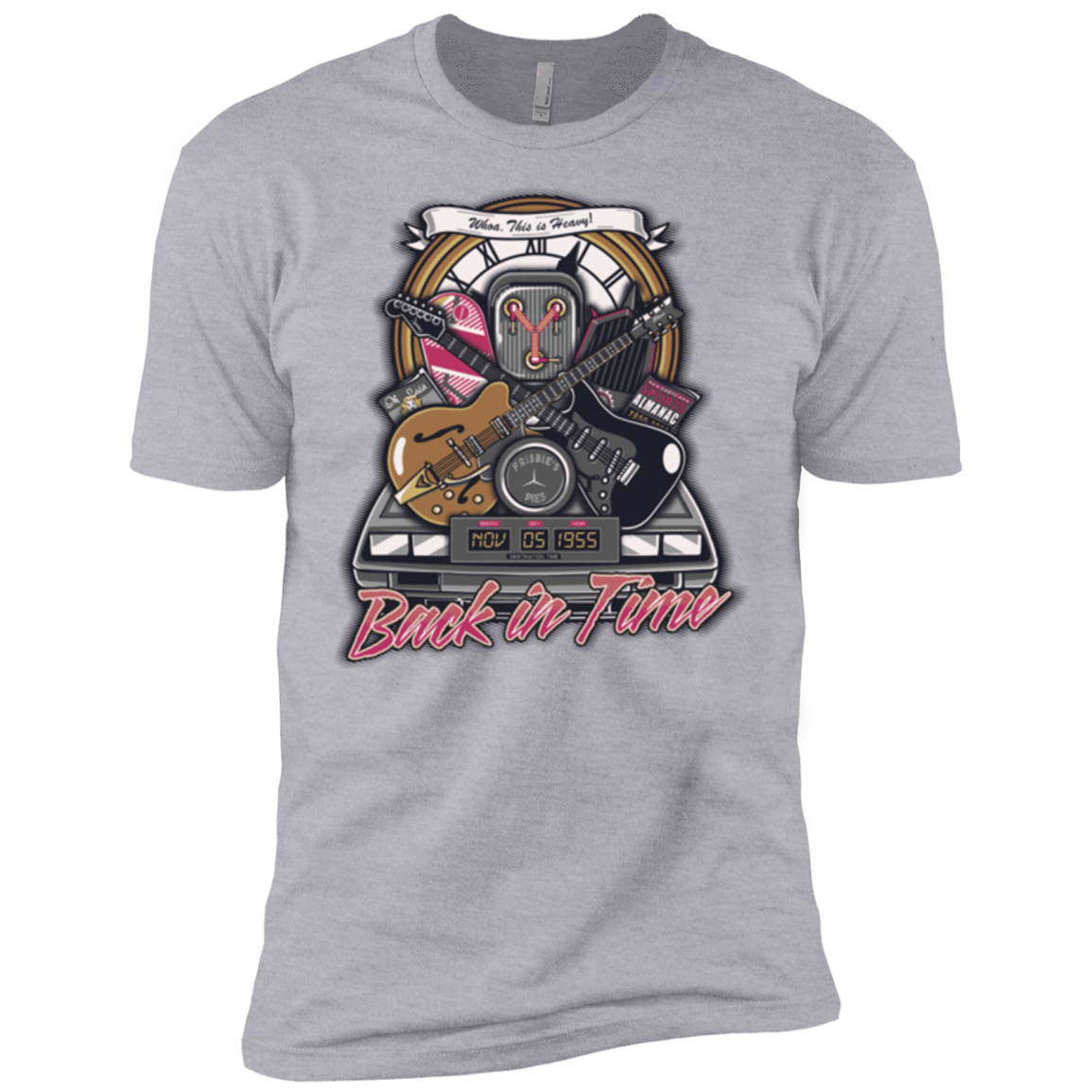T-Shirts Heather Grey / X-Small Back in time Men's Premium T-Shirt