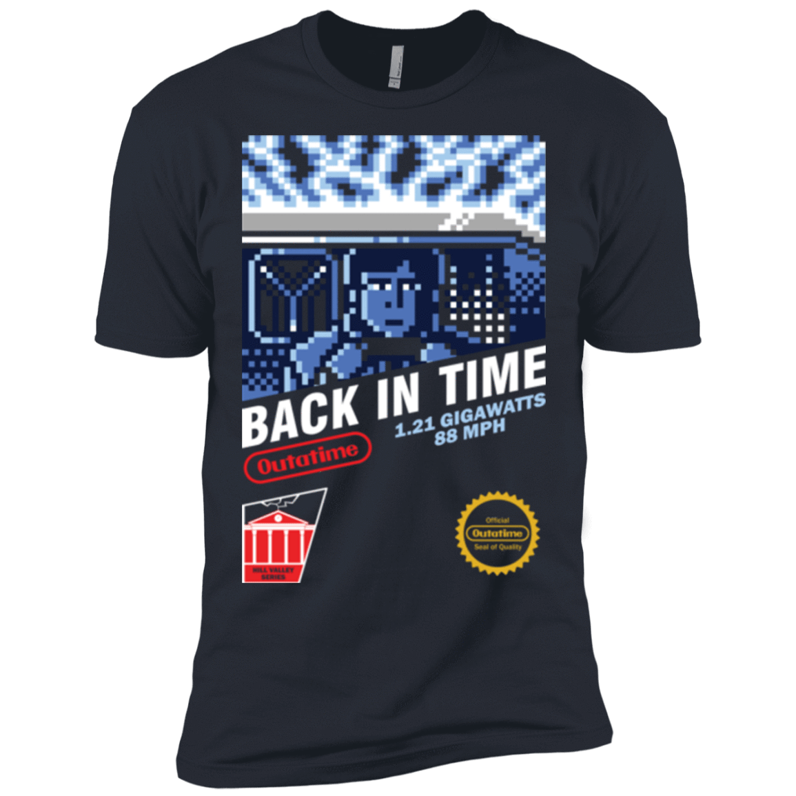T-Shirts Indigo / X-Small Back In Time Men's Premium T-Shirt