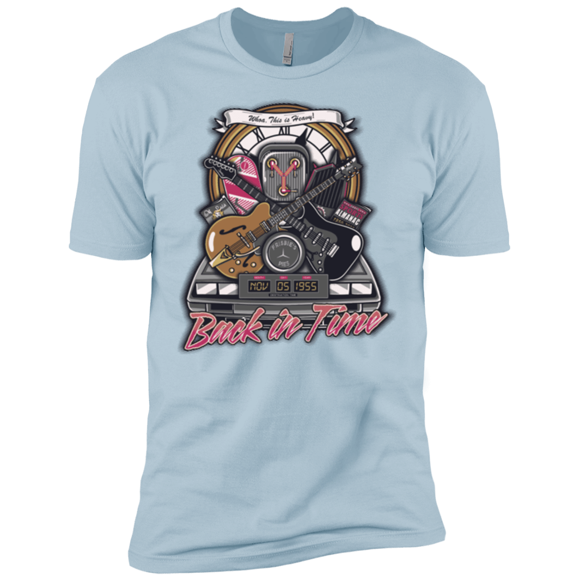 T-Shirts Light Blue / X-Small Back in time Men's Premium T-Shirt
