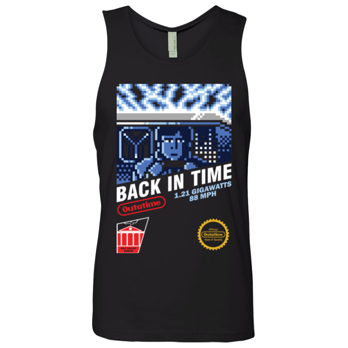 T-Shirts Black / Small Back In Time Men's Premium Tank Top