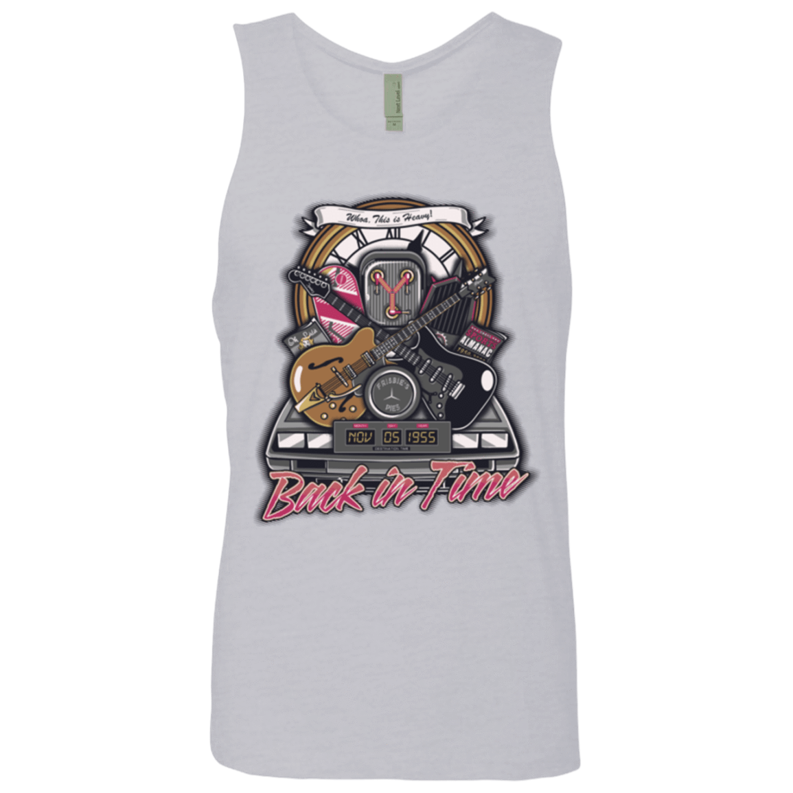 T-Shirts Heather Grey / Small Back in time Men's Premium Tank Top