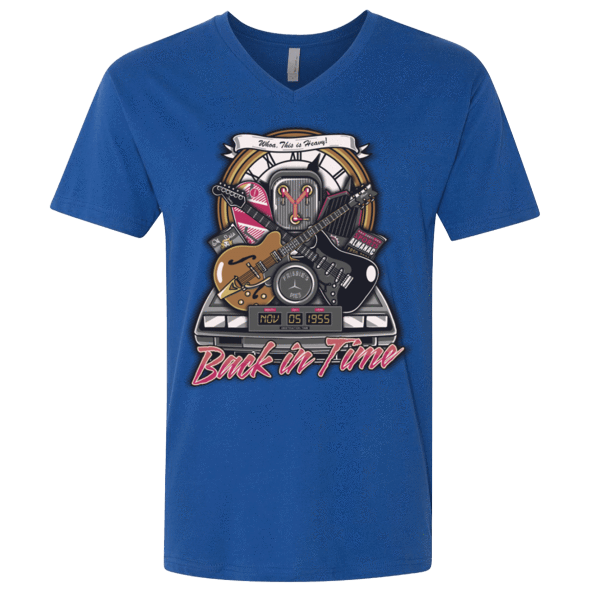 T-Shirts Royal / X-Small Back in time Men's Premium V-Neck