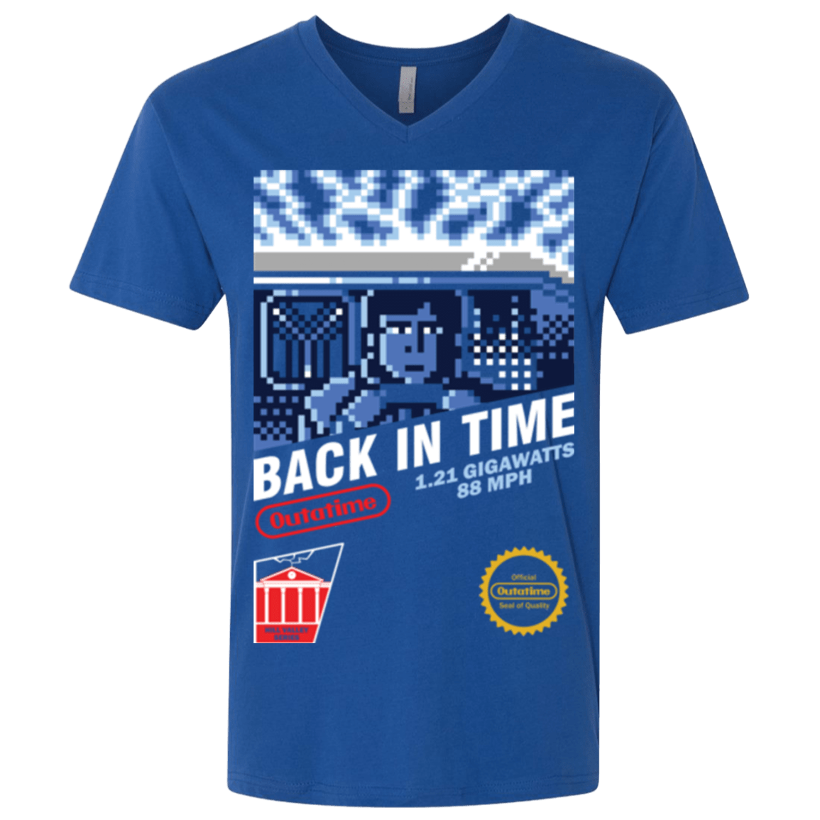 T-Shirts Royal / X-Small Back In Time Men's Premium V-Neck