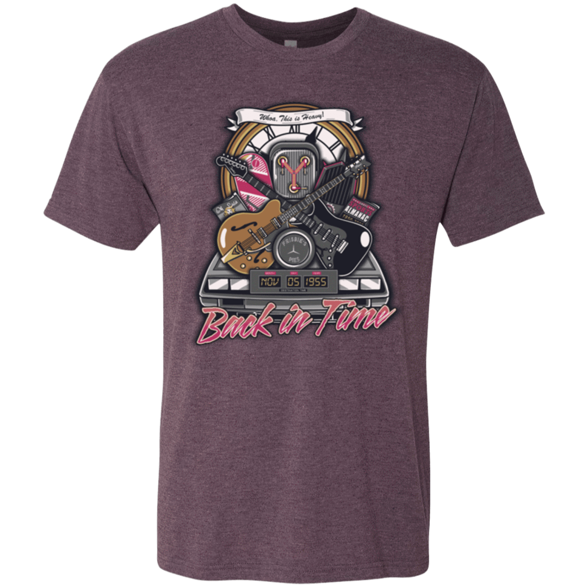 T-Shirts Vintage Purple / Small Back in time Men's Triblend T-Shirt