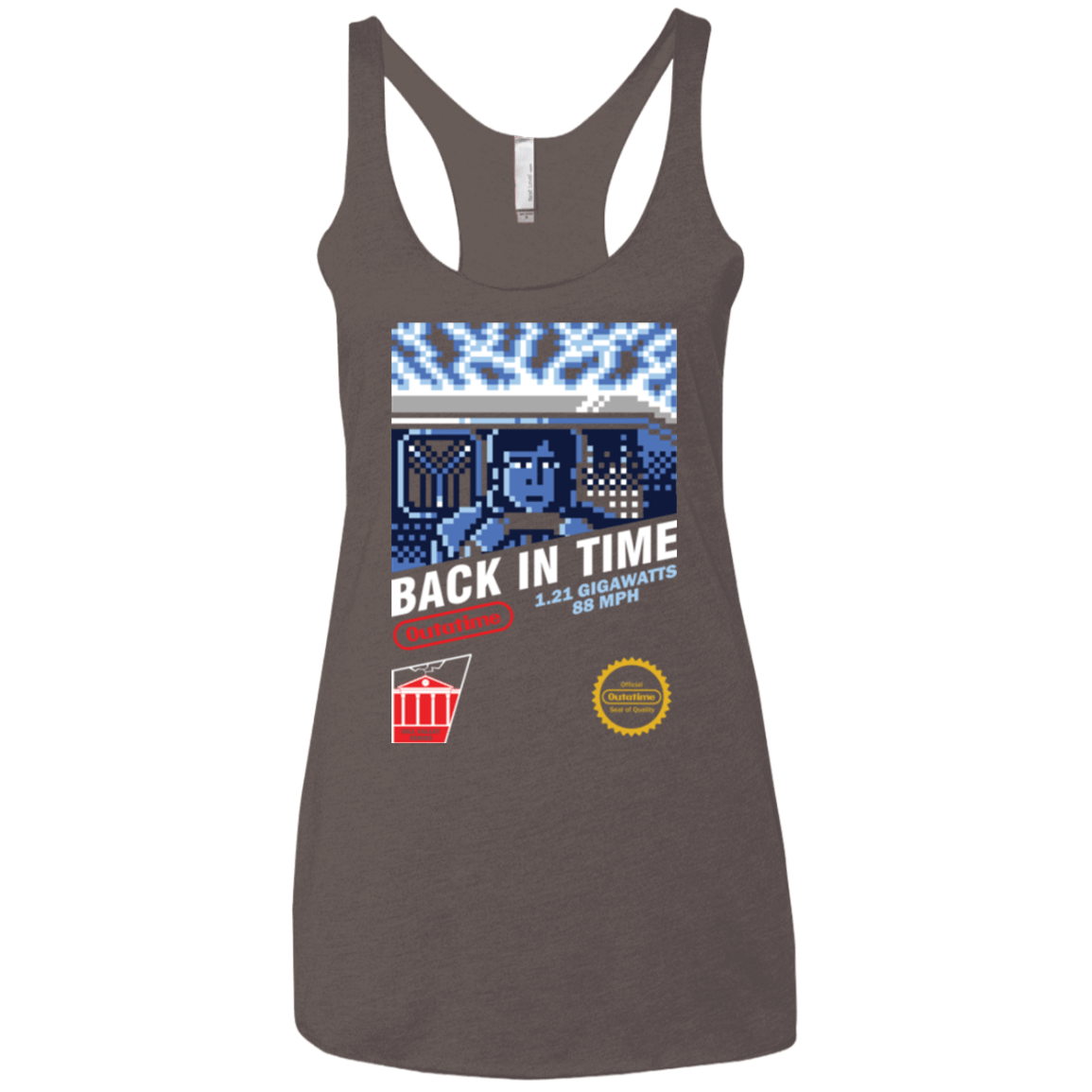 T-Shirts Macchiato / X-Small Back In Time Women's Triblend Racerback Tank