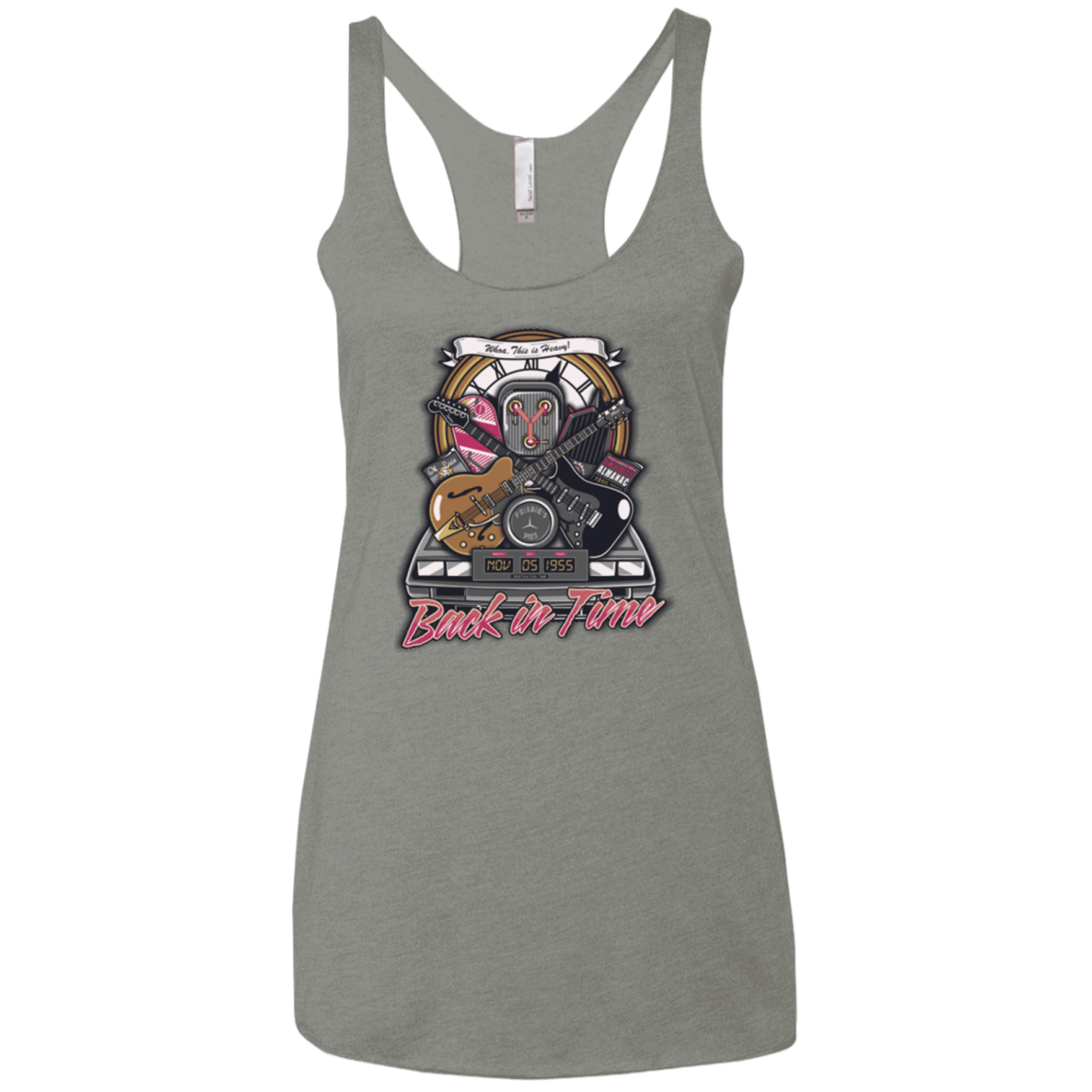 T-Shirts Venetian Grey / X-Small Back in time Women's Triblend Racerback Tank