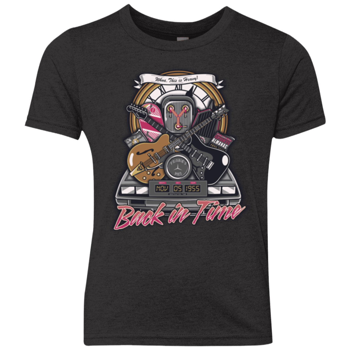 T-Shirts Vintage Black / YXS Back in time Youth Triblend T-Shirt