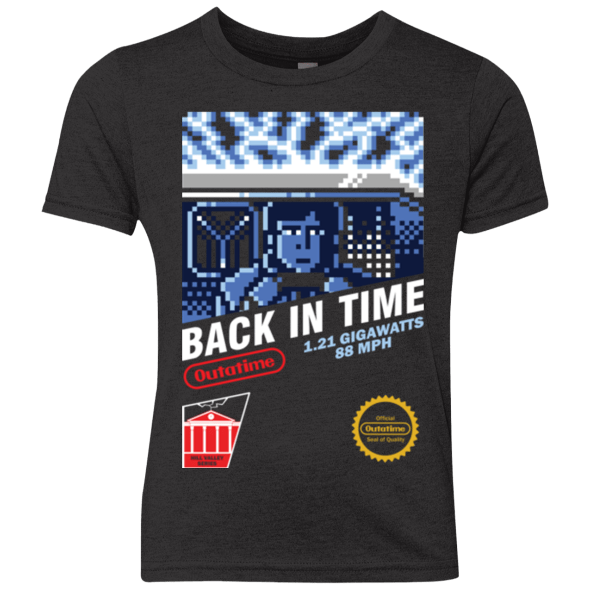 T-Shirts Vintage Black / YXS Back In Time Youth Triblend T-Shirt