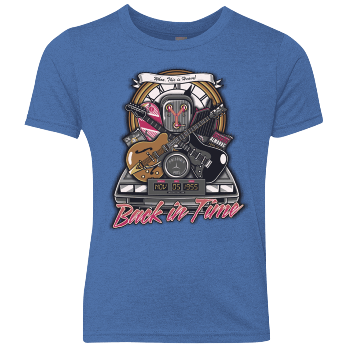 T-Shirts Vintage Royal / YXS Back in time Youth Triblend T-Shirt